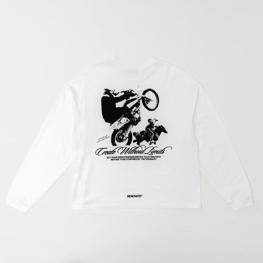 UNBOUNDED LONG SLEEVE - WHITE