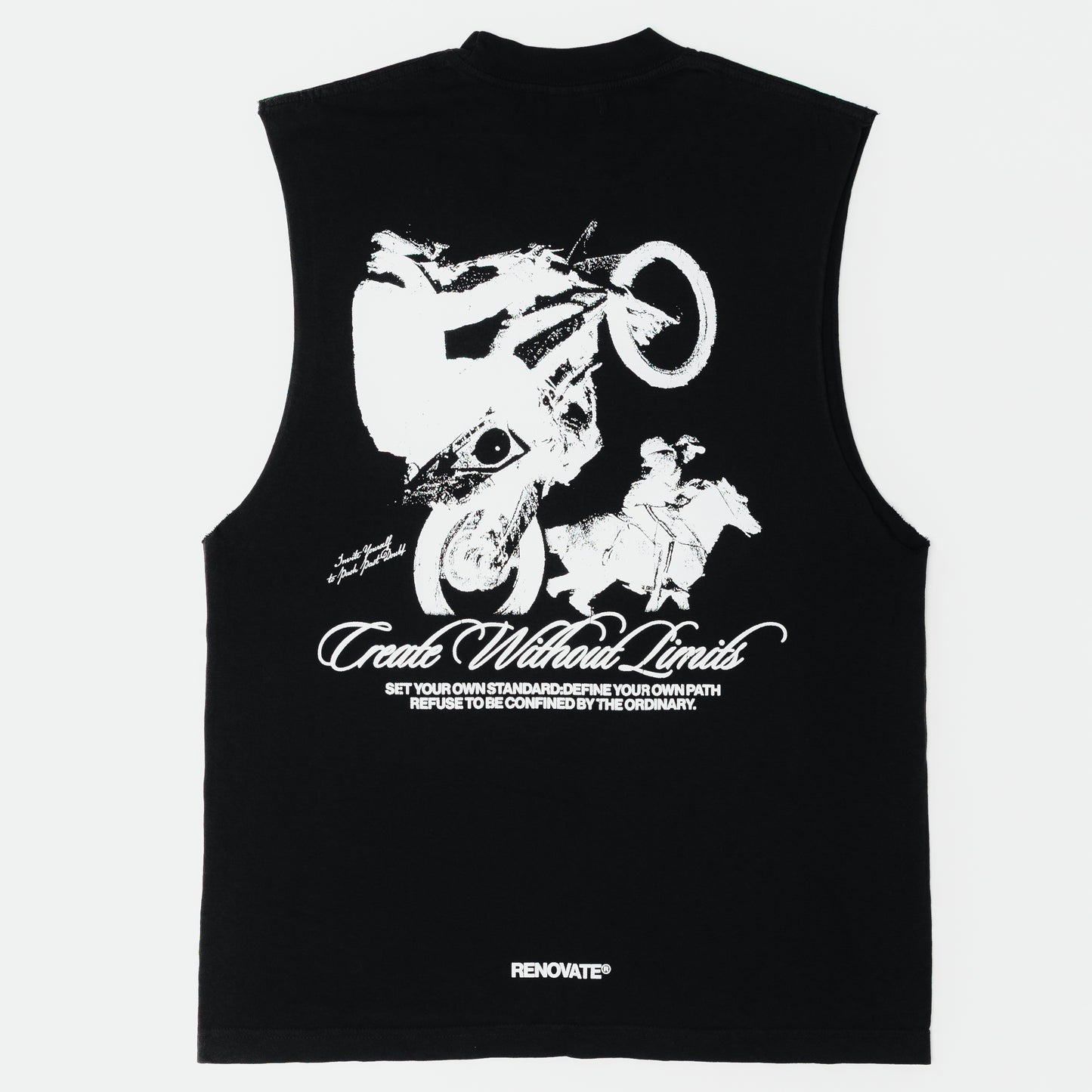 UNBOUNDED SLEEVELESS - CHARCOAL BLACK
