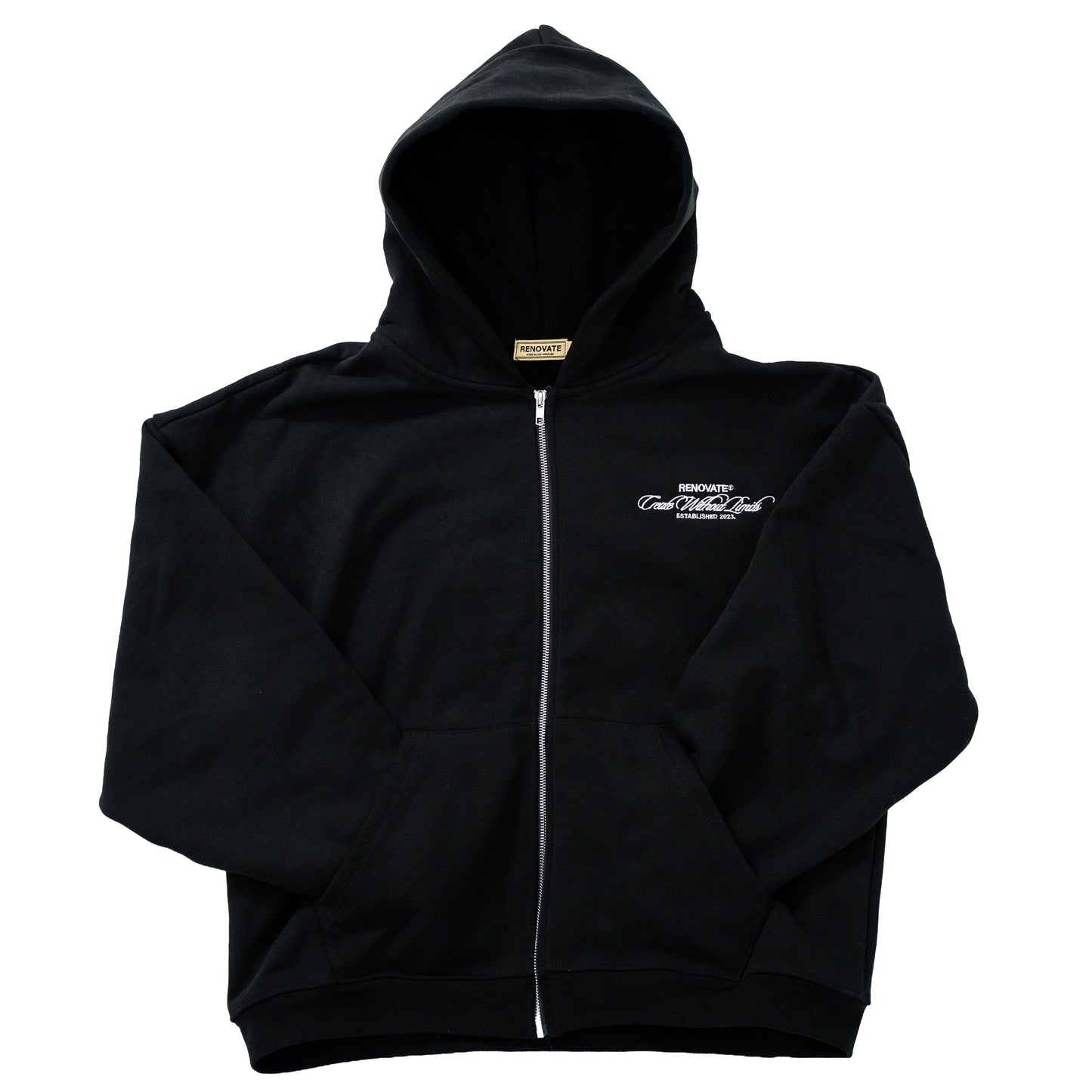 BASIC ZIP-UP - BLACK