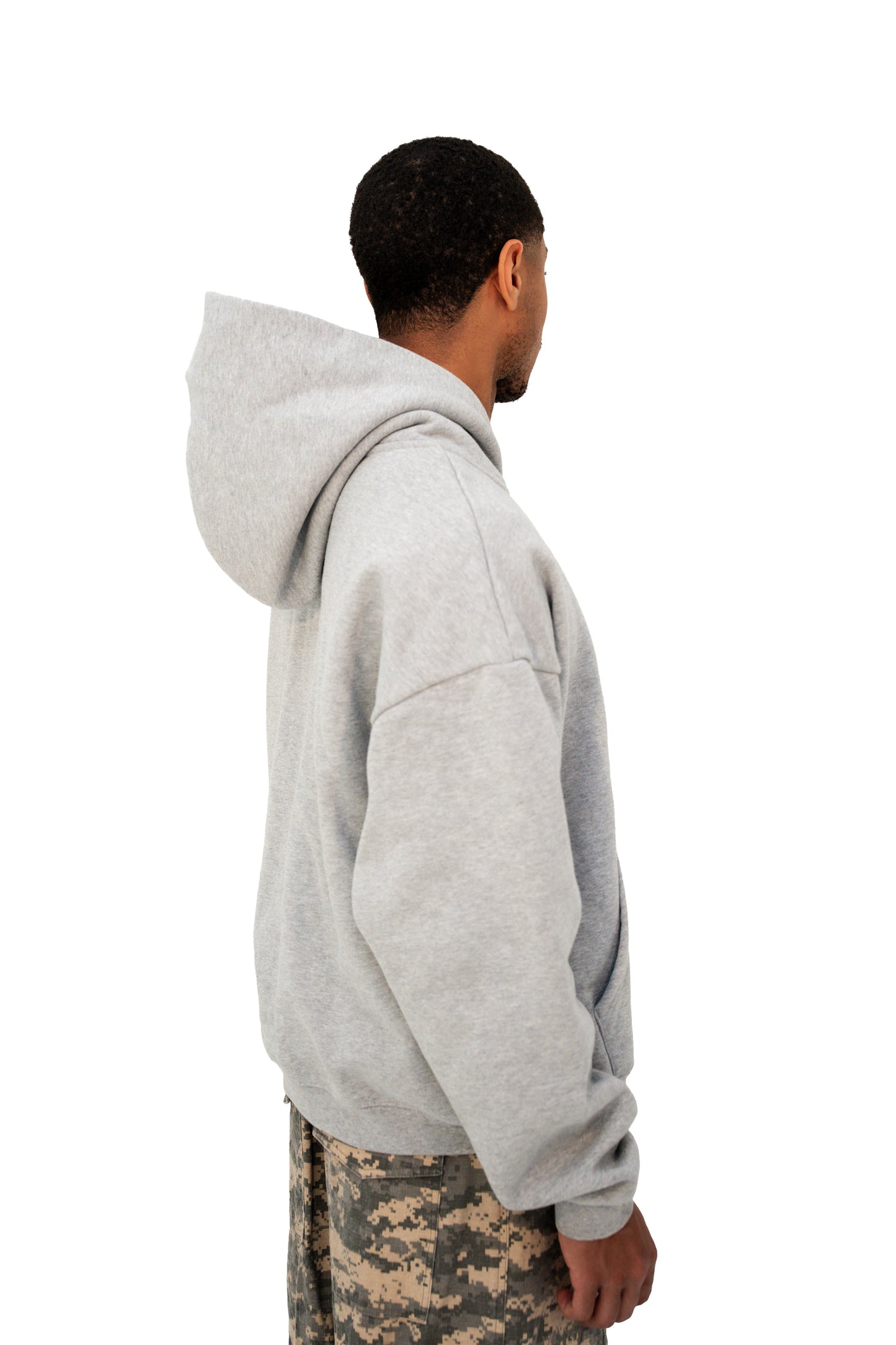 BASIC ZIP-UP - ASH GREY
